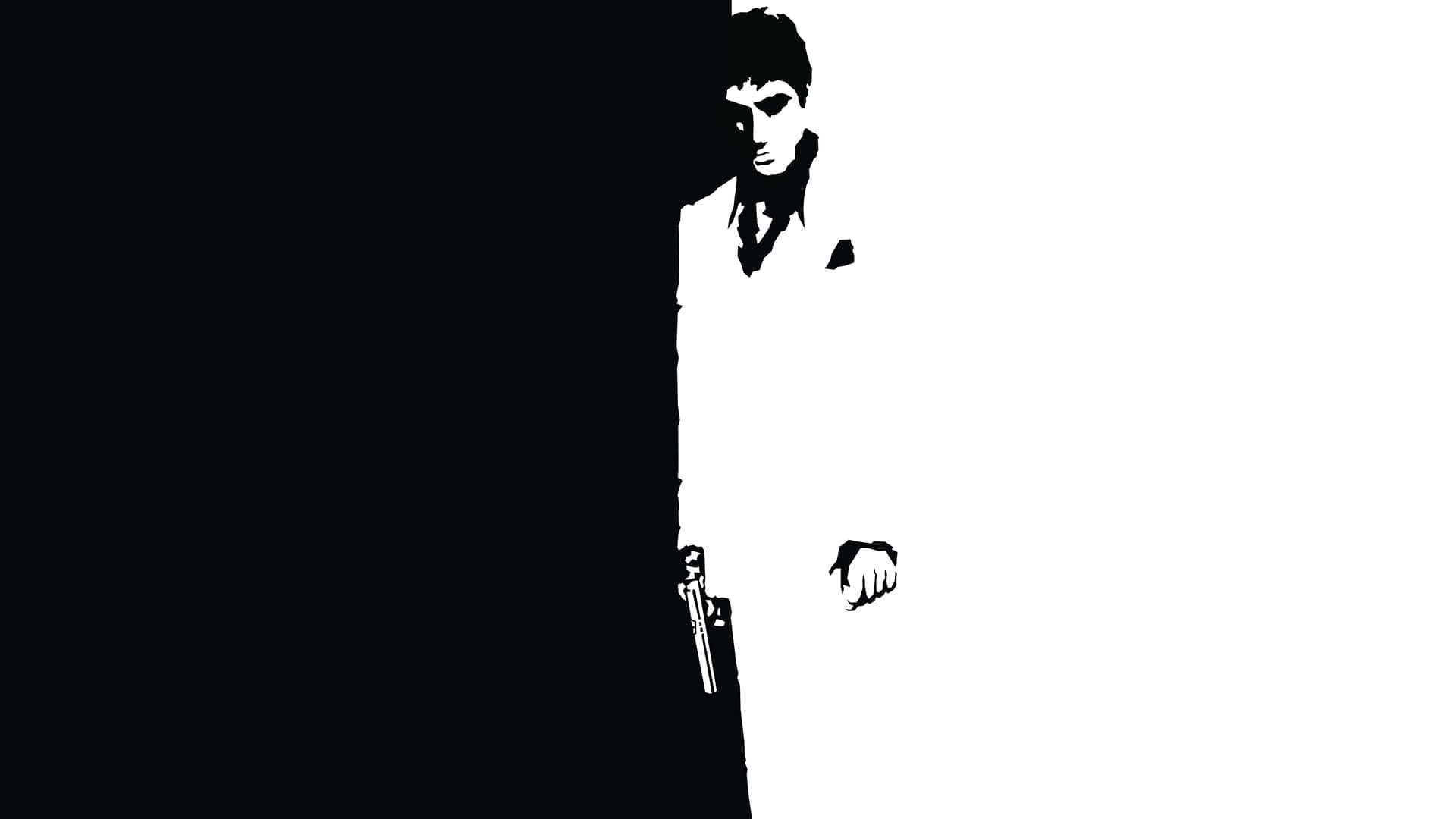 Iconic Movie Character Silhouette Background