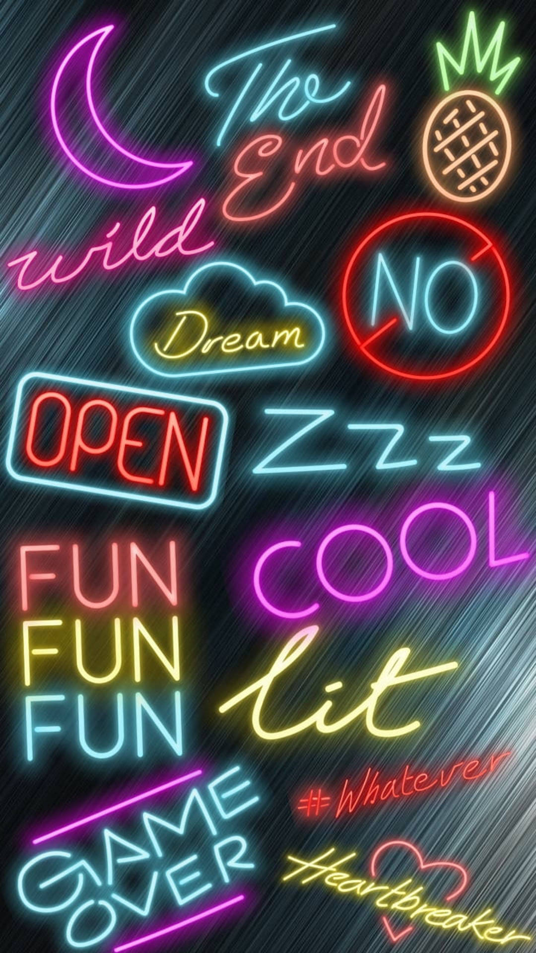 Iconic Neon Phone Background