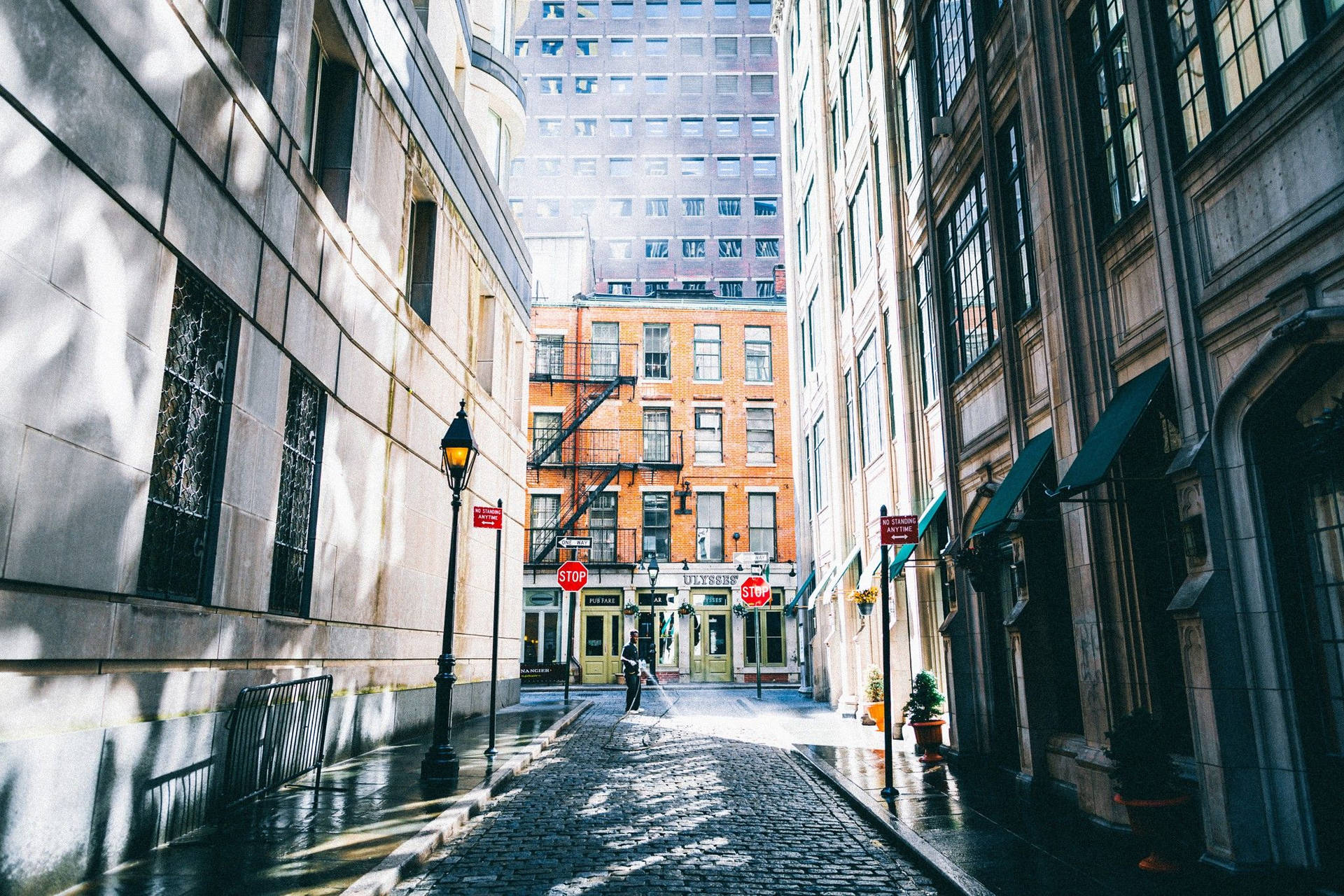 Iconic New York Street Background