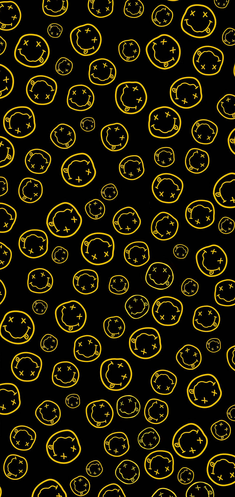 Iconic Nirvana Smiley Face Background