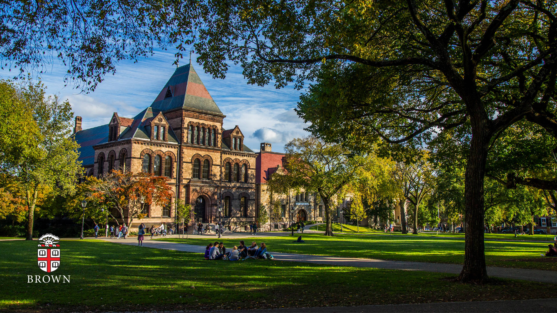 Iconic Old Building At Brown University Background