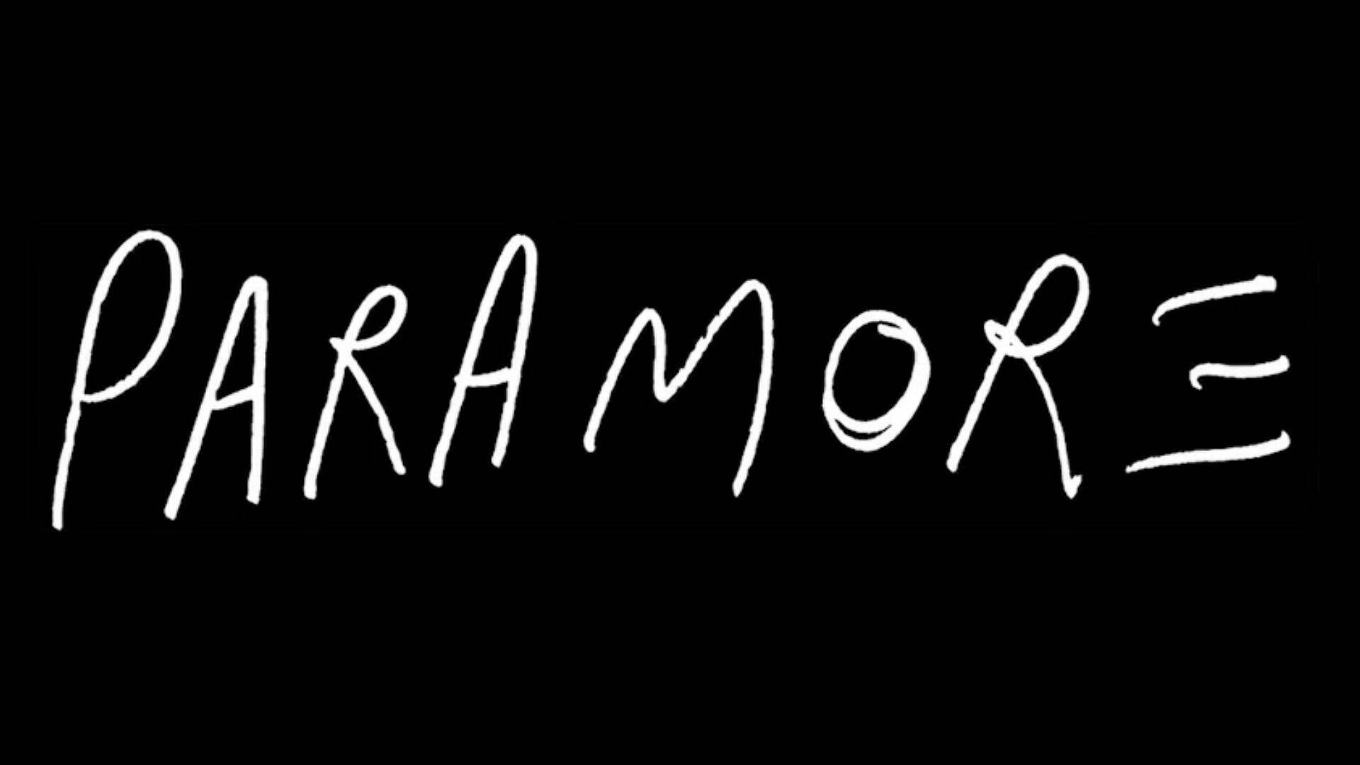 Iconic Paramore Band Logo In Pure Black Background
