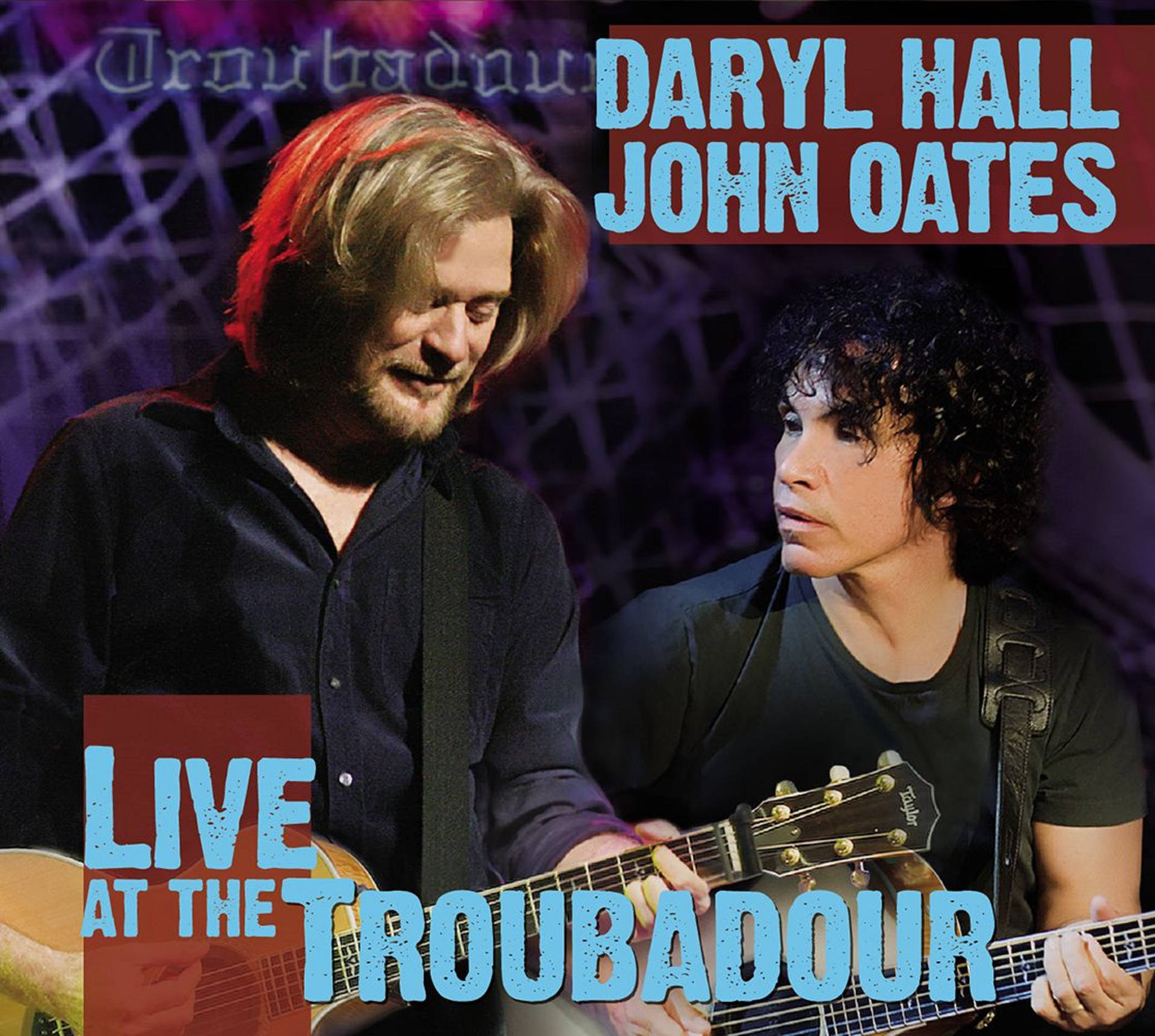 Iconic Pop Duo Daryl Hall & John Oates On Stage Background