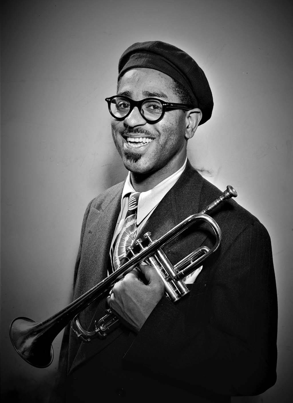 Iconic Portrait Of Jazz Legend Dizzy Gillespie