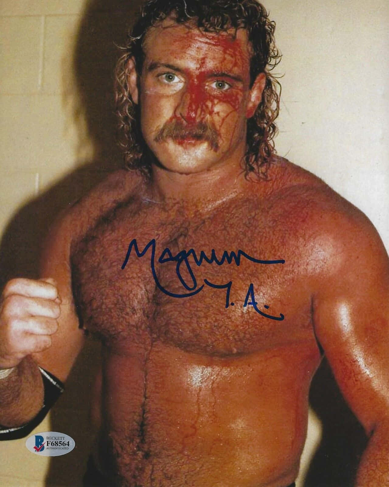 Iconic Portrait Of Magnum Ta, Legendary American Wrestler Background