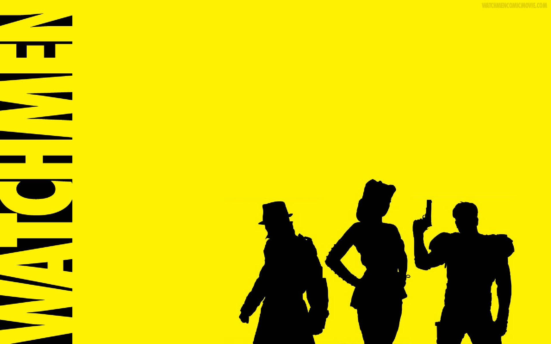 Iconic Portrait Of Watchmen Original Heroes Background