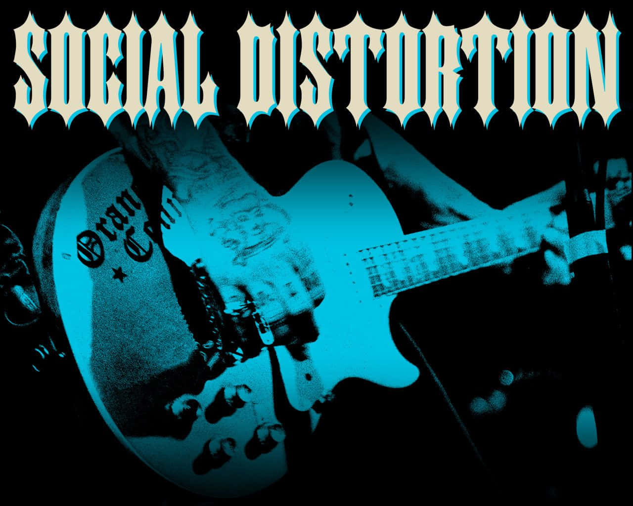 Iconic Punk Rock Band - Social Distortion In Concert Background