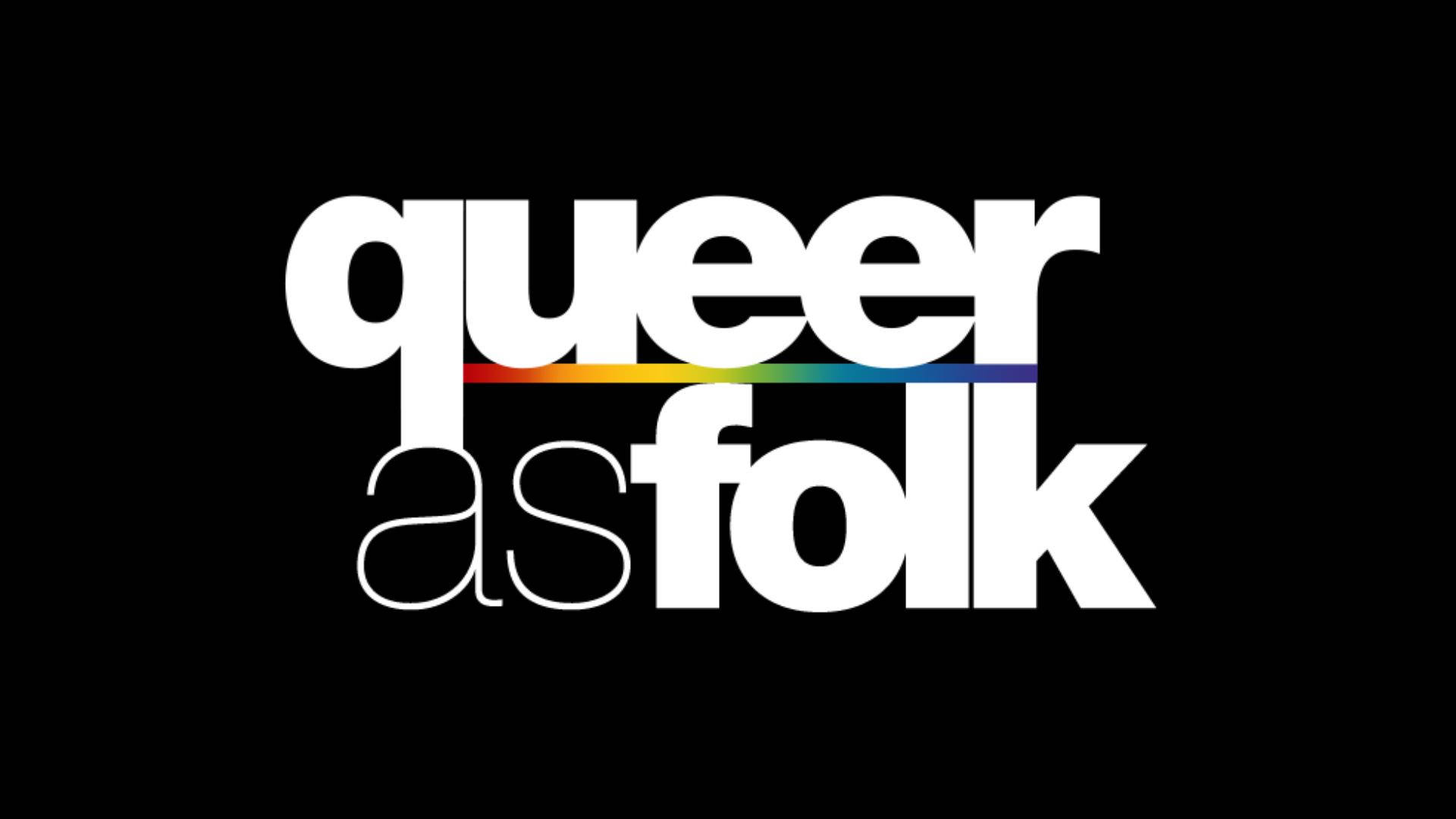 Iconic Queer As Folk Minimalist Logo Background