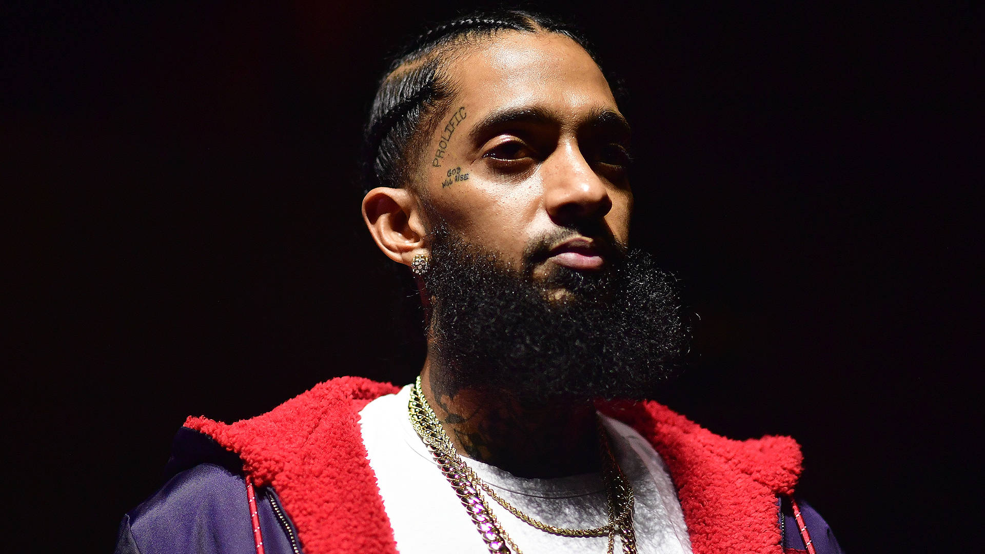 Iconic Rap Artist, Nipsey Hussle On Stage