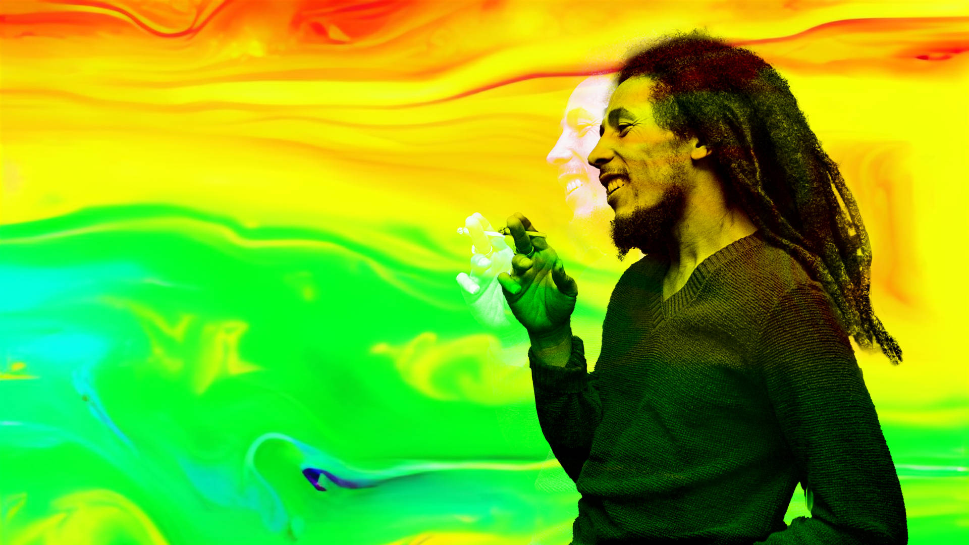 Iconic Reggae Legend Bob Marley