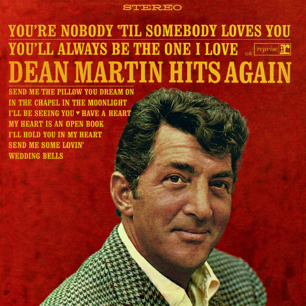 Iconic Retro Music Legend, Dean Martin With His Mini Album Background