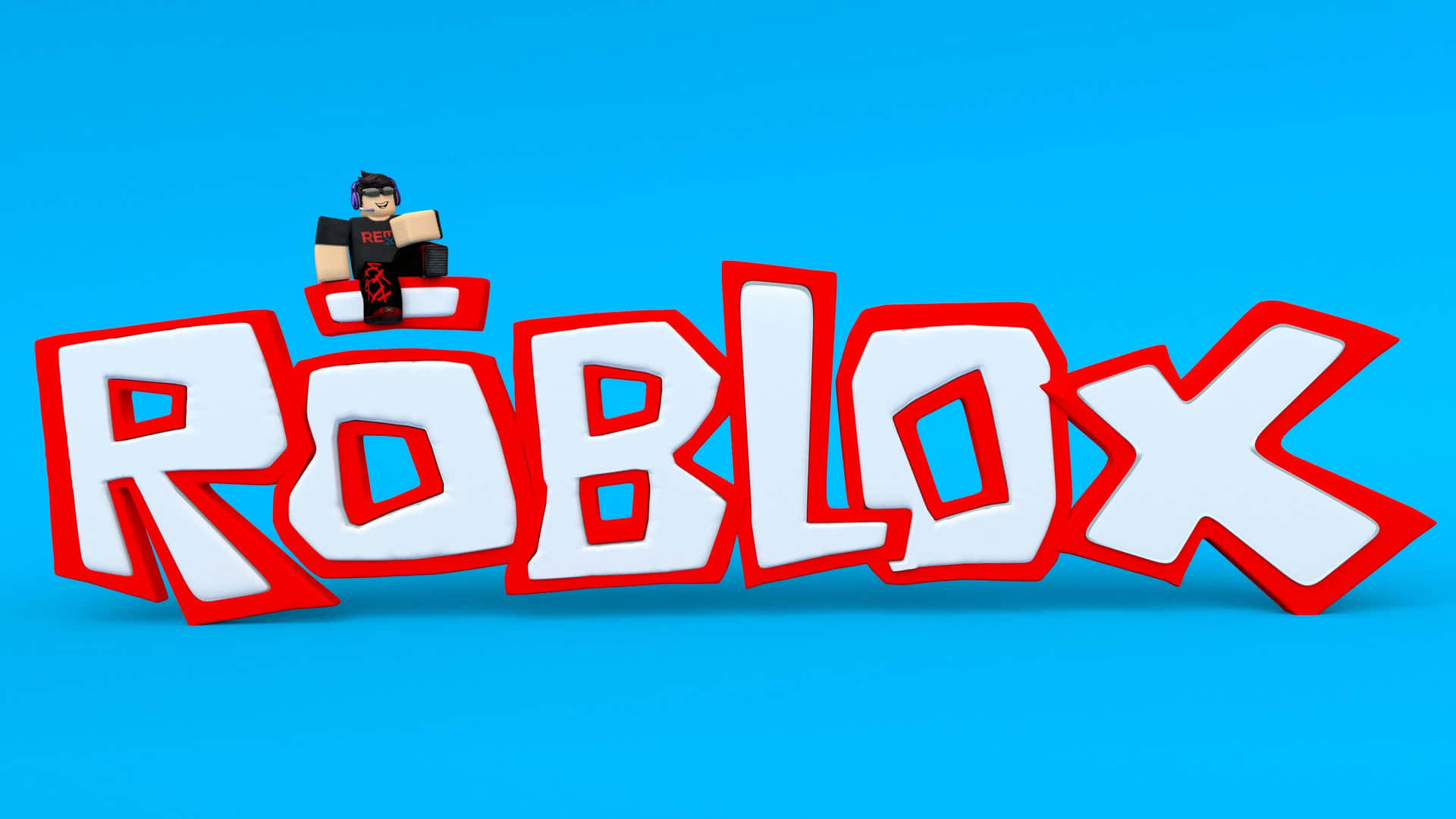 Iconic Roblox Logo Background
