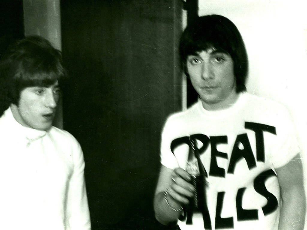 Iconic Rock Legends Keith Moon And Roger Daltrey Of The Who Background