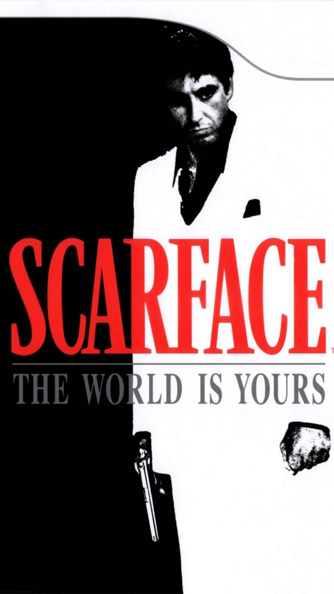 Iconic Scarface Display - Portray Your Phone's Intense Side Background