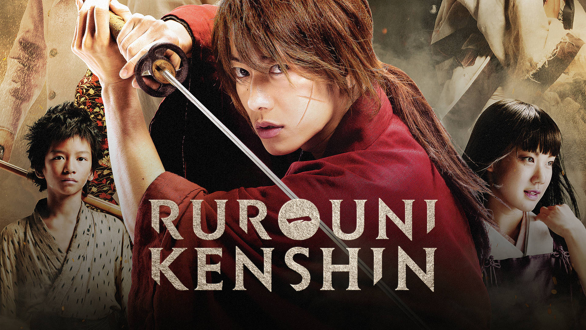 Iconic Scene From Rurouni Kenshin Anime Series Background