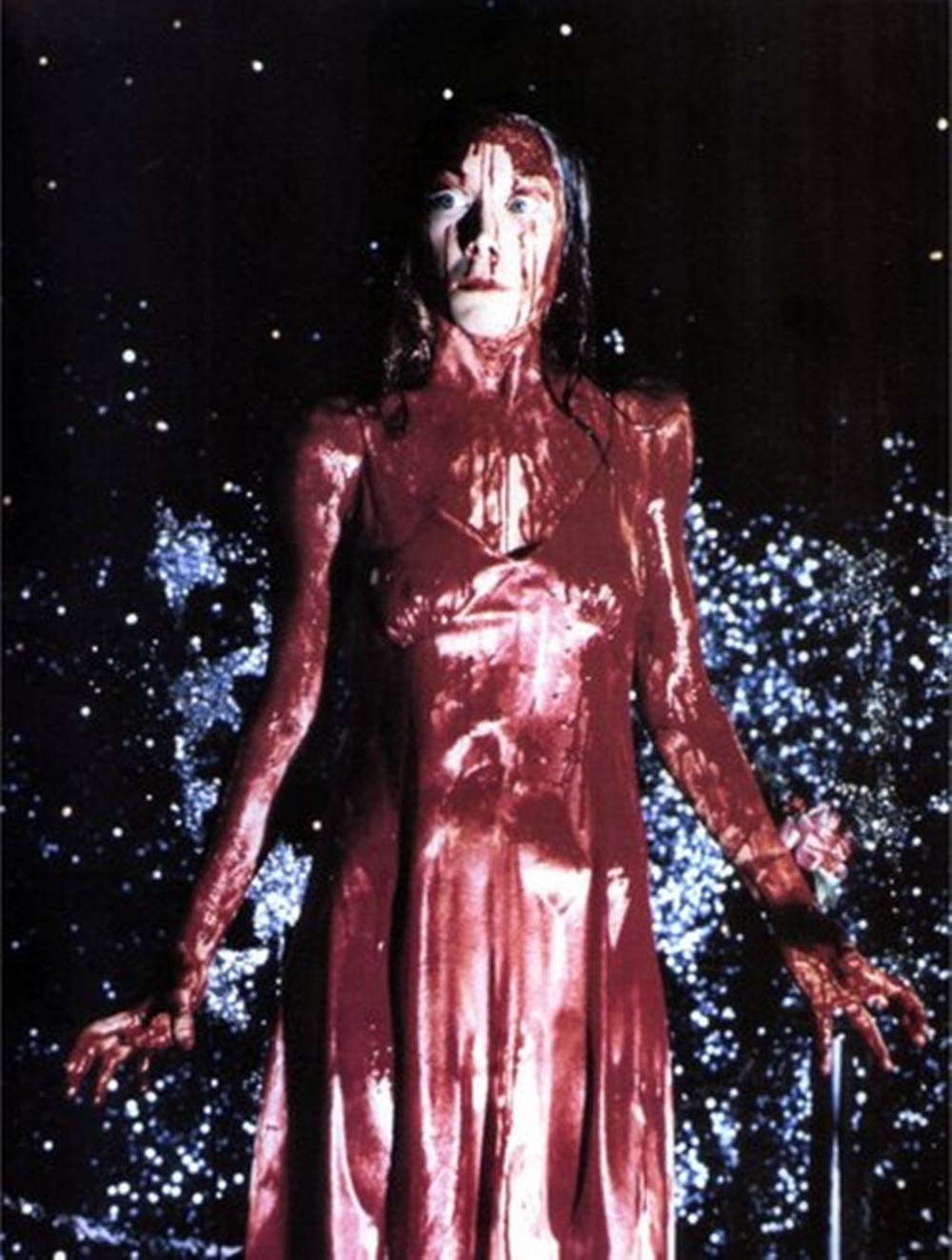 Iconic Scene Of Sissy Spacek In Carrie Background