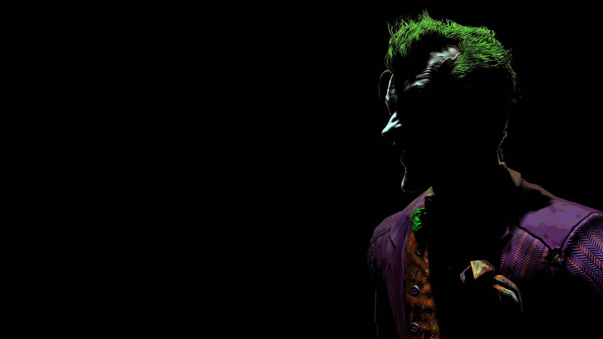 Iconic Silhouette Of Joker In Ultra Hd Black