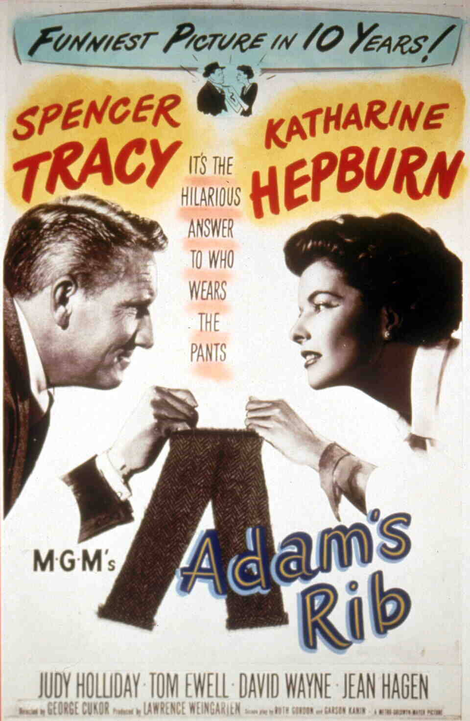 Iconic Spencer Tracy In Adam's Rib Movie Poster Background