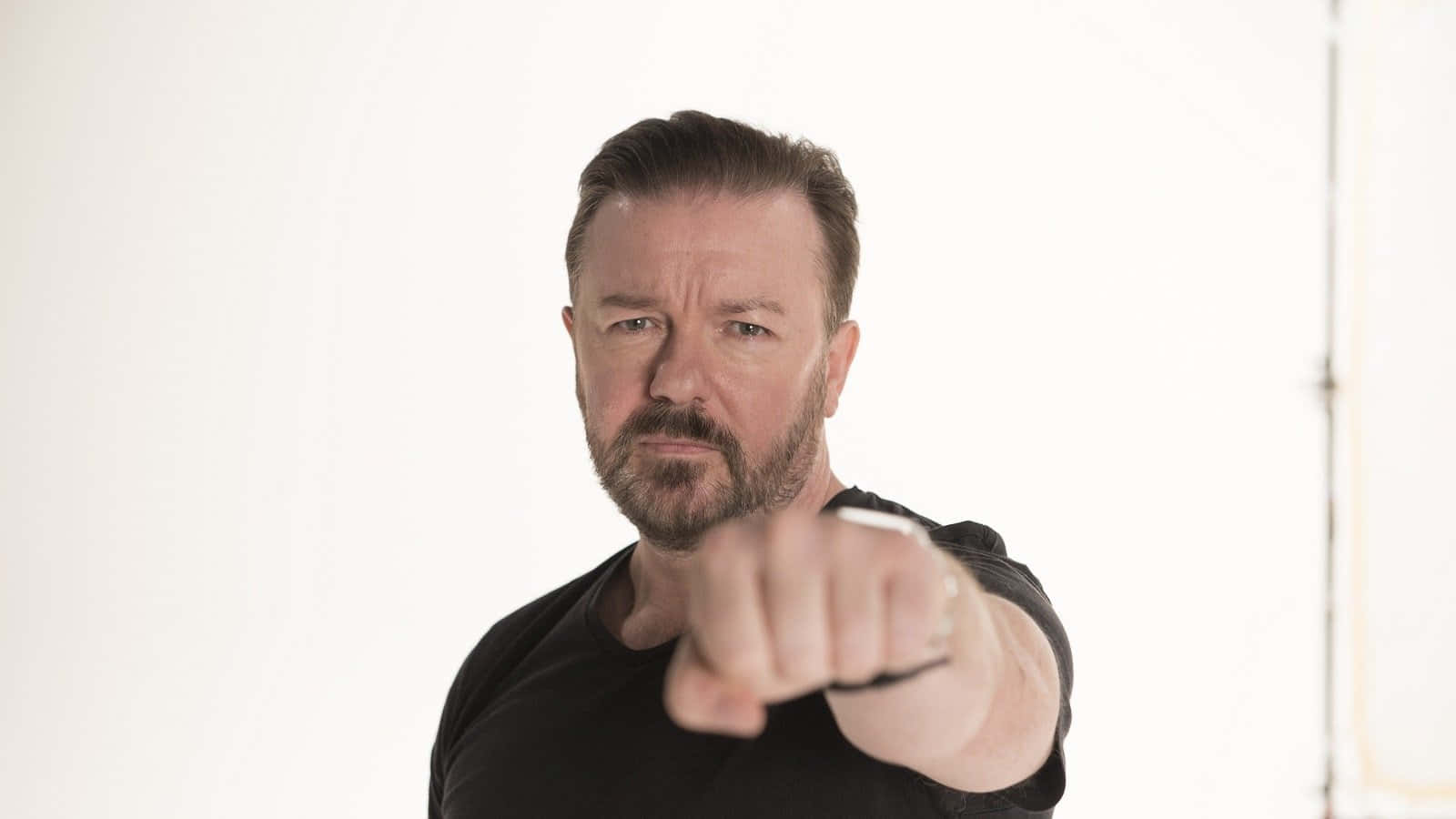 Iconic Stand-up Comedian Ricky Gervais In An Intimate Moment