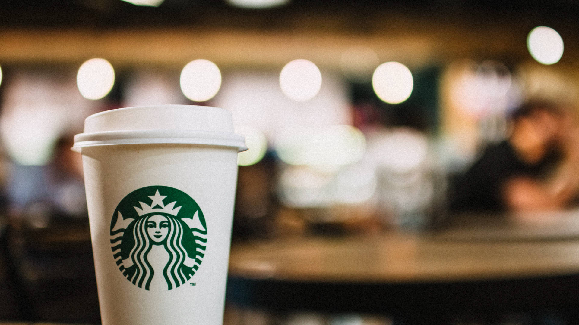 Iconic Starbucks Styro Cup Background