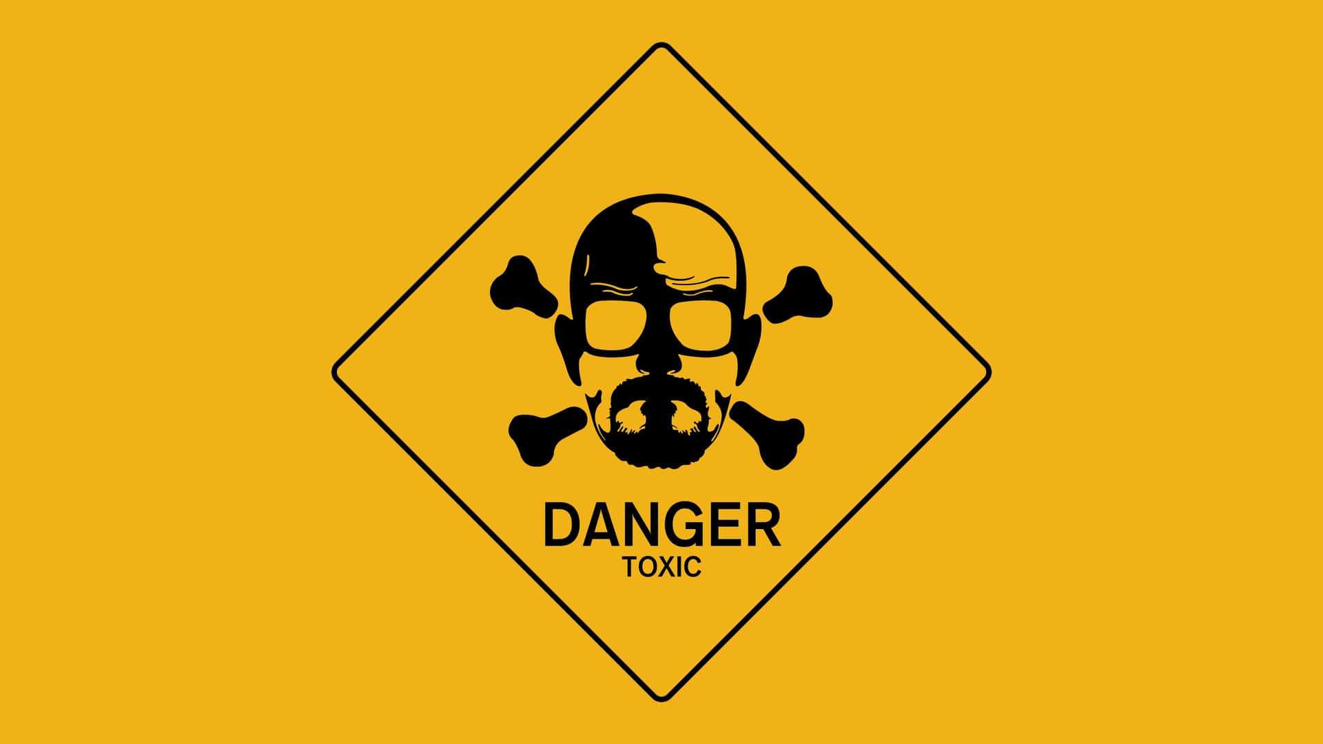 Iconic Toxic Warning Sign Background