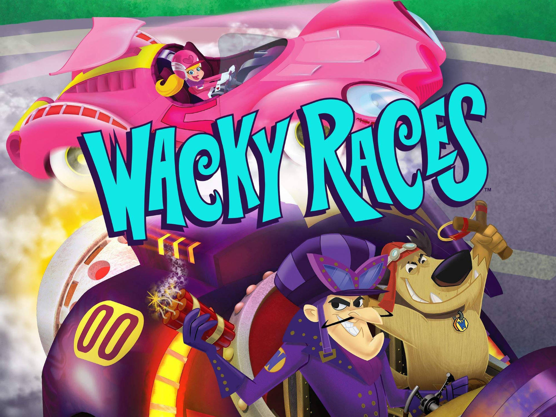 Iconic Wacky Races Villains - Dick Dastardly And His Loyal Sidekick, Muttley Background