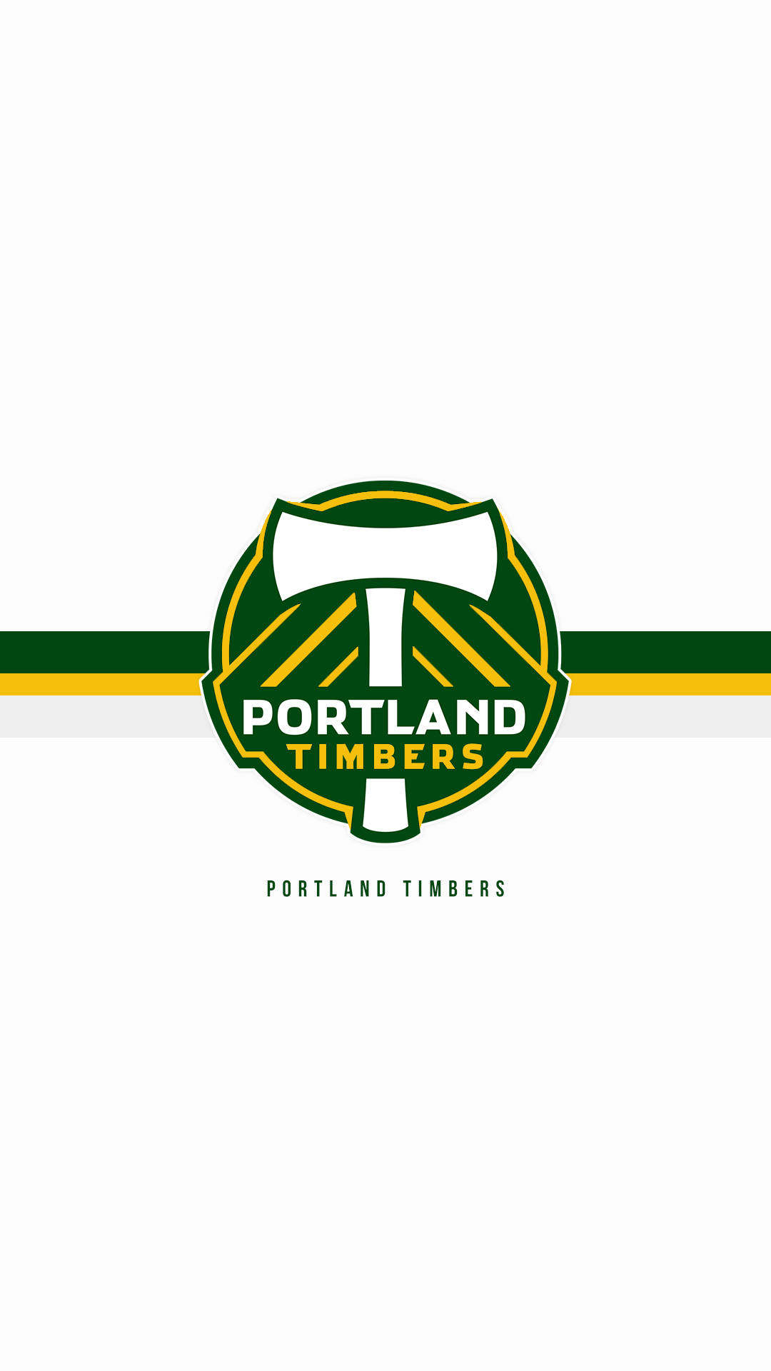 Iconic White Ax Logo Of The Portland Timbers Background