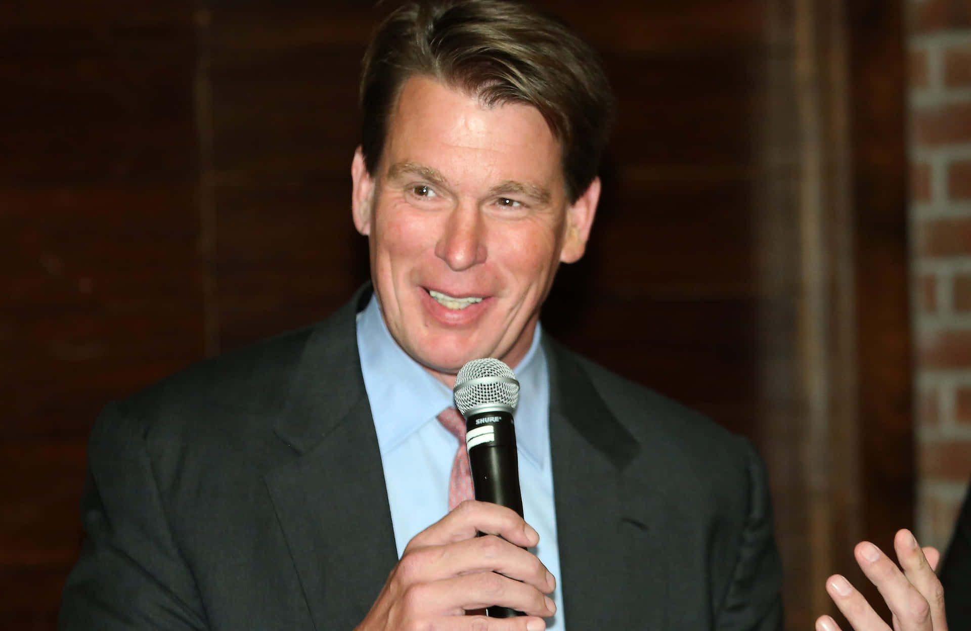 Iconic Wwe Wrestler, John Bradshaw Layfield In The Ring Background