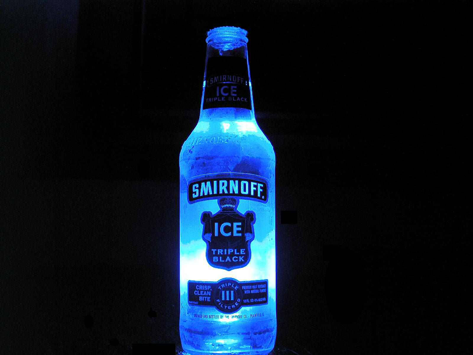 Icy Cold Smirnoff Vodka - The Essence Of Pure Enjoyment Background