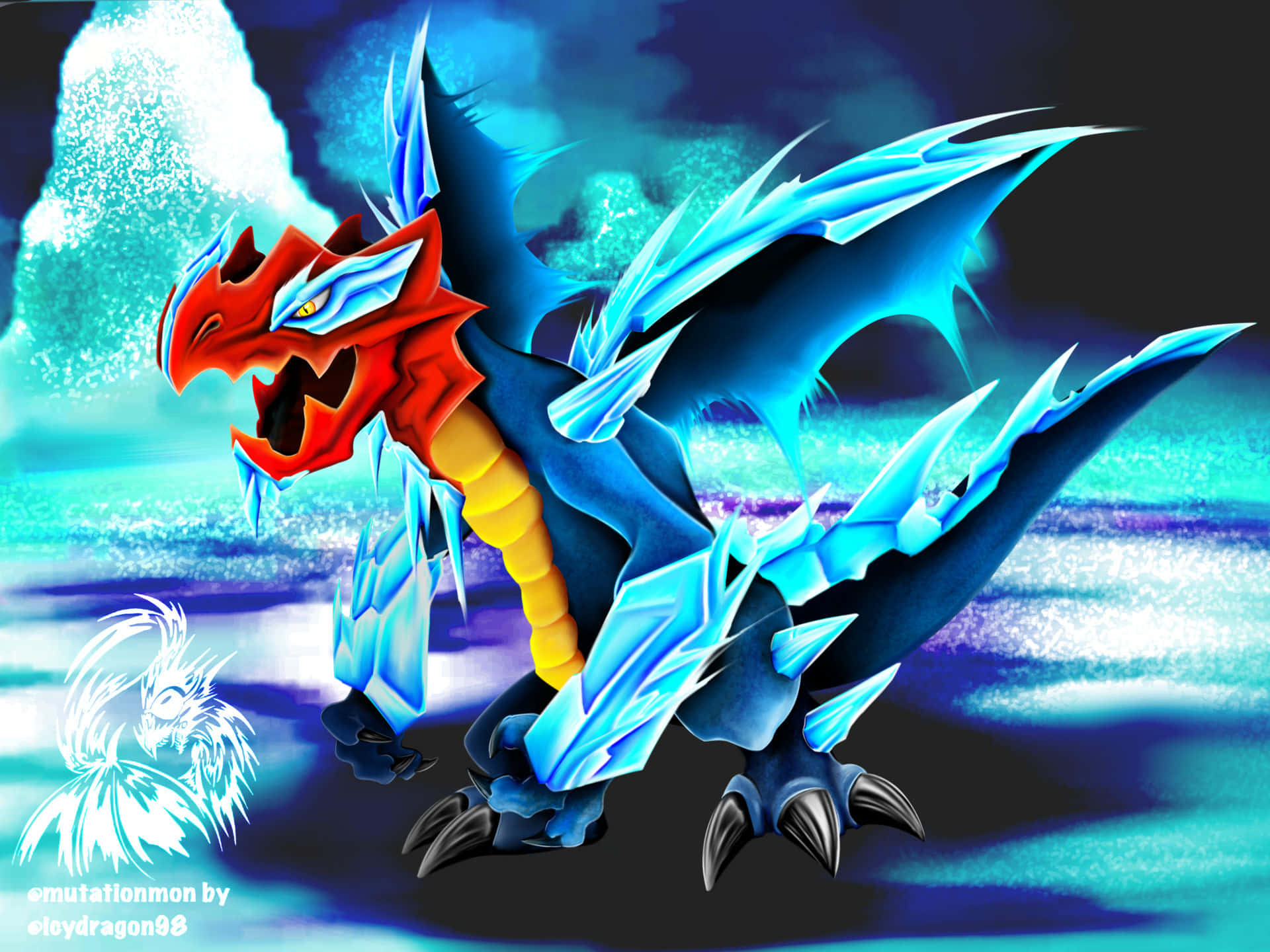Icy Druddigon Artwork Background