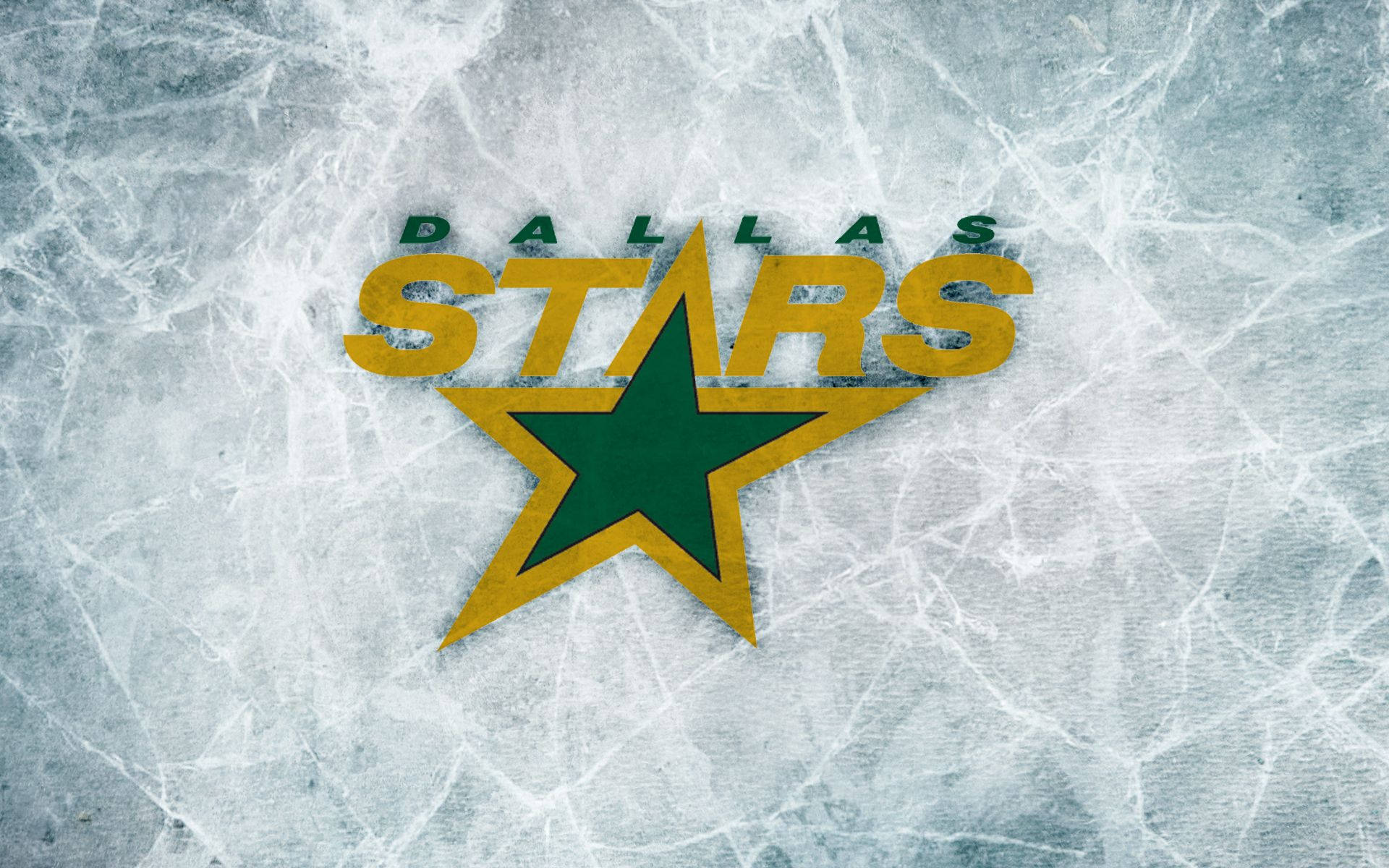Icy Encounter With Dallas Stars Logo Background