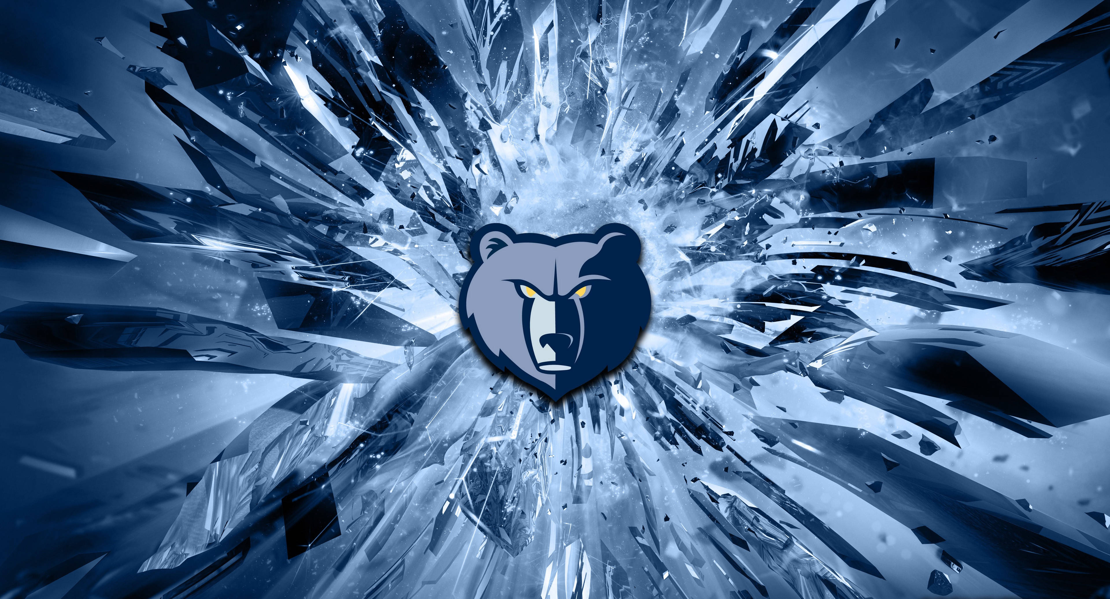 Icy Nba Memphis Grizzlies Logo Background