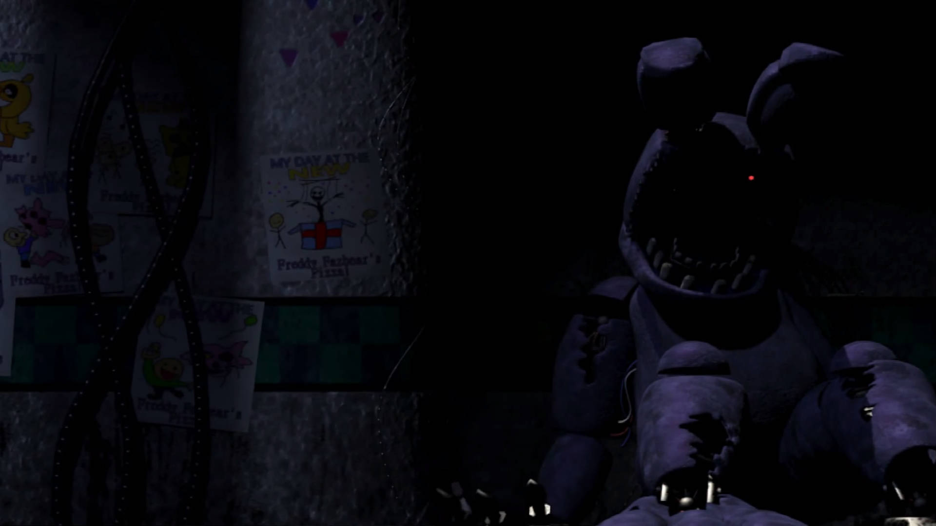 Idle Nightmare Withered Bonnie Fnaf Background