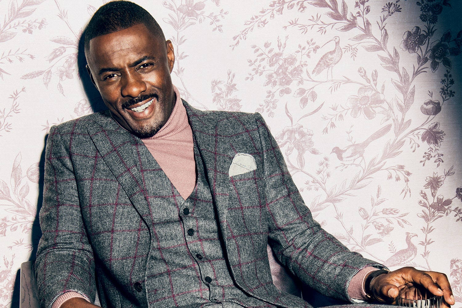Idris Elba In Plaid Suit