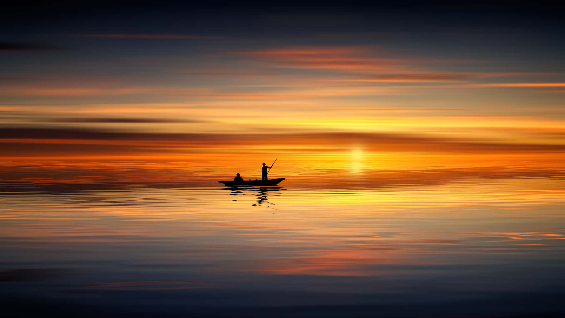 Idyllic Sunset Background