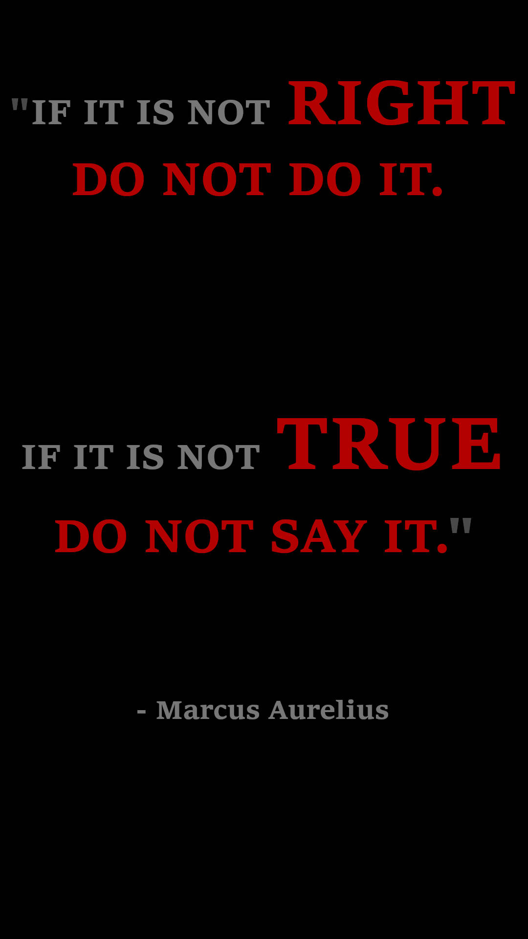 If It Is Not True Quote Stoicism Background