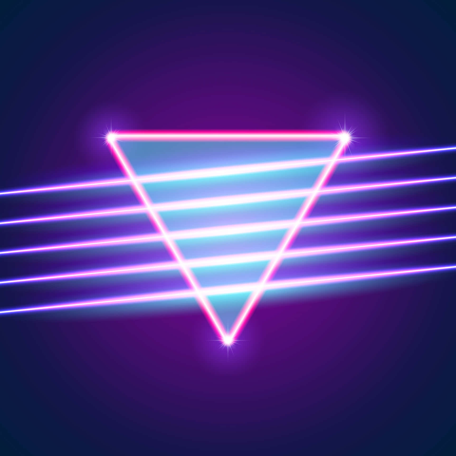 Ignite The Excitement Of The '80s With The Vibrant Colors Of A Neon Evening Background