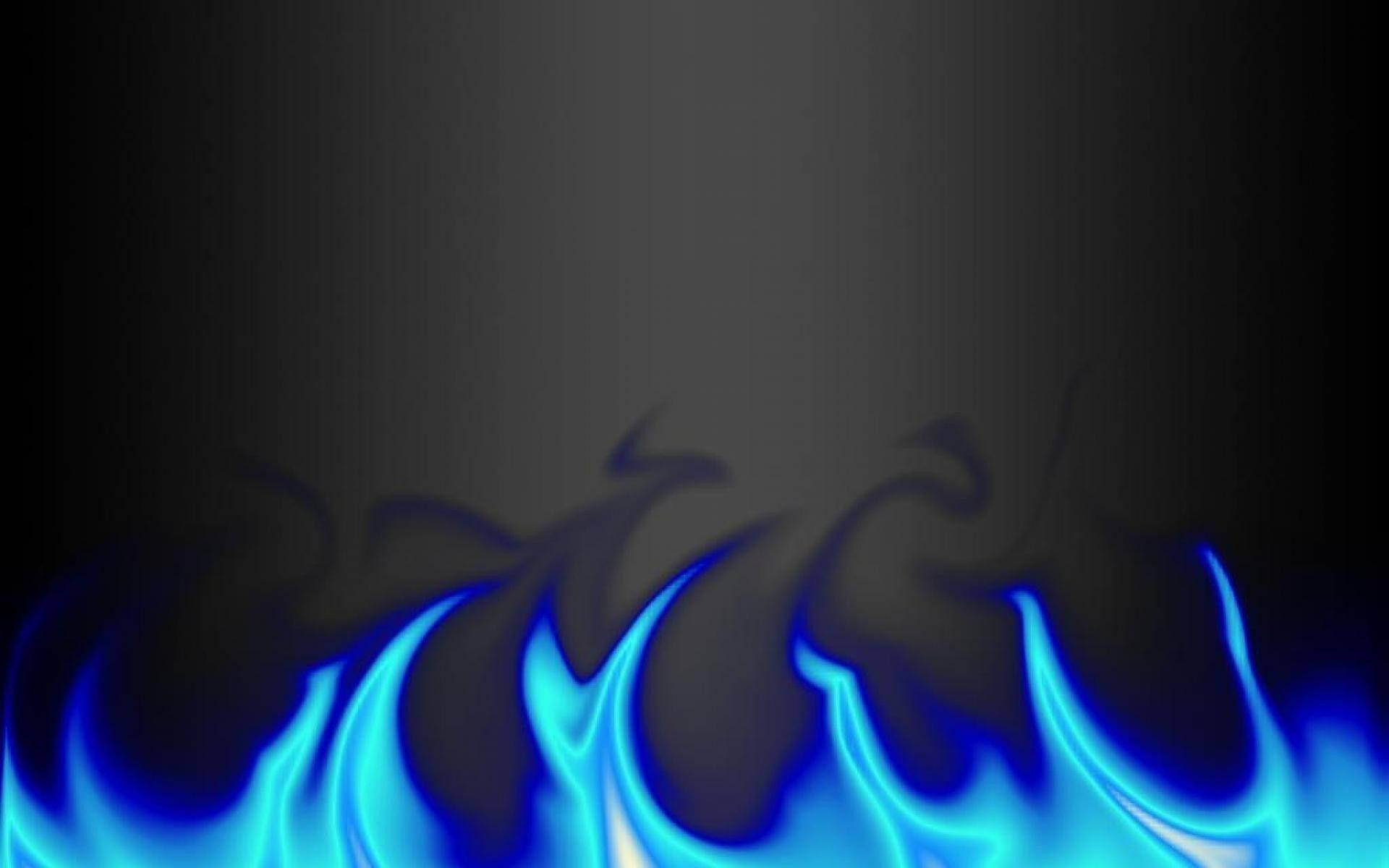 Ignited Blue Flames Background
