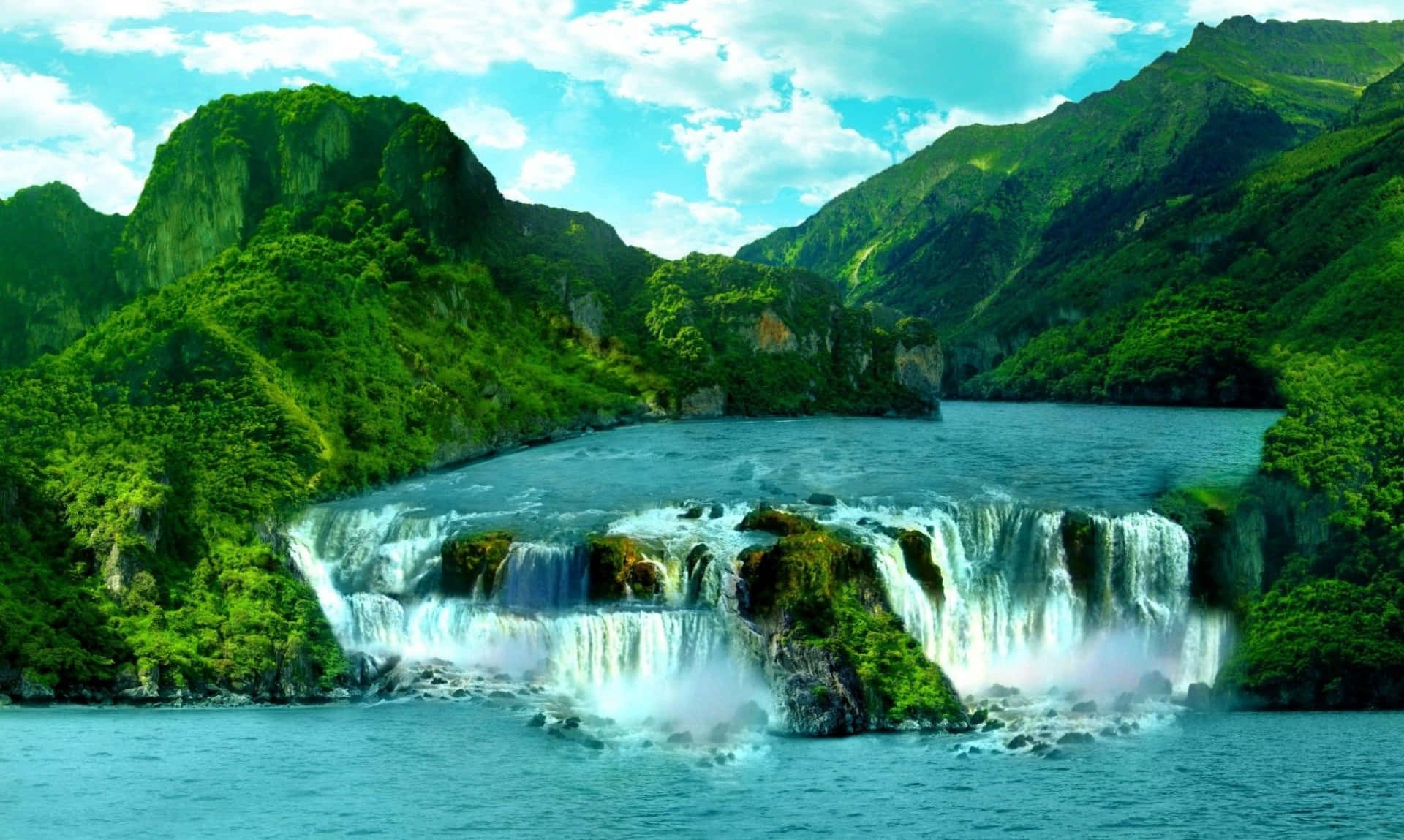 Iguazu Falls Argentina Waterfall Desktop Background