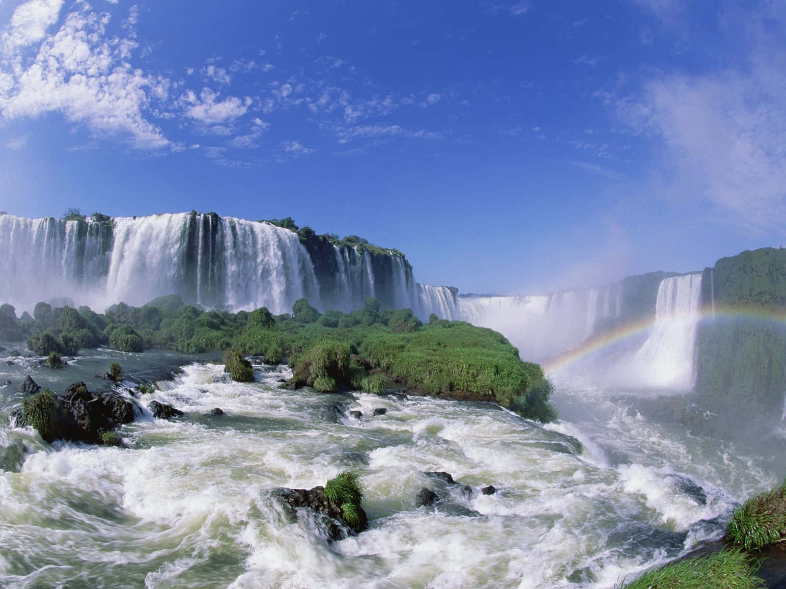 Iguazu Falls Awe-inspiring Background