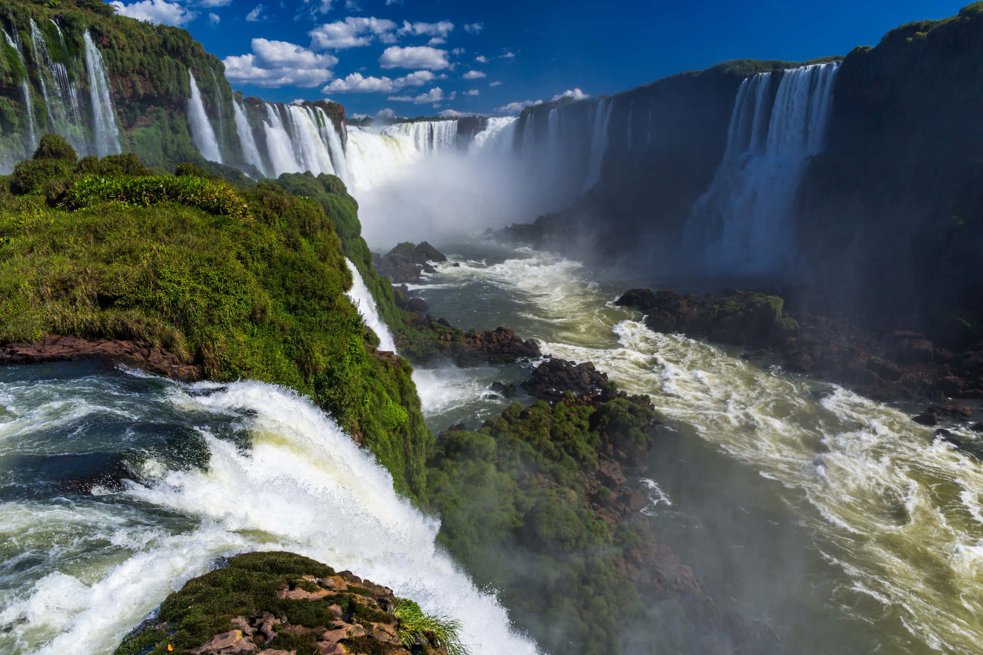 Iguazu Falls Iguacu River Background