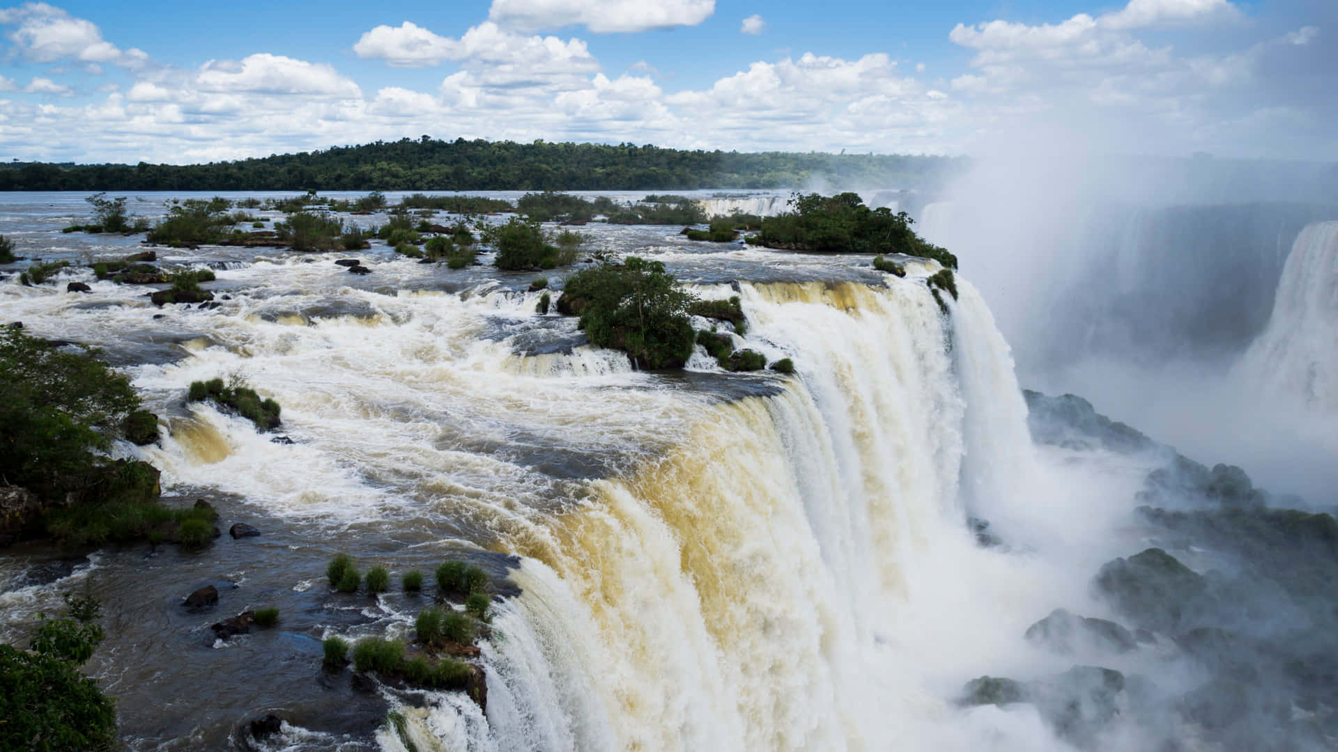 Iguazu Falls Semi-circular Background