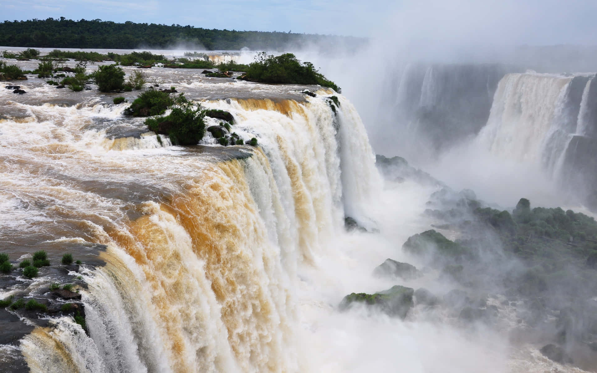 Iguazu Falls Seventh Wonder Of The World Background