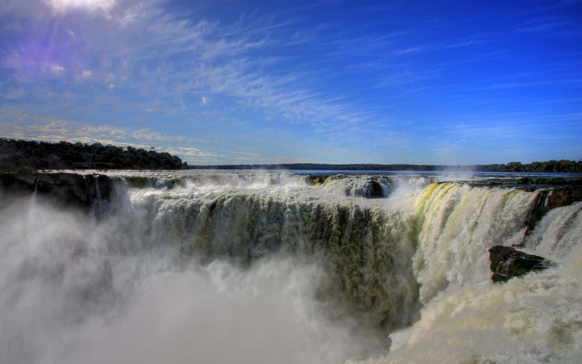 Iguazu Punchbowl Falls Background