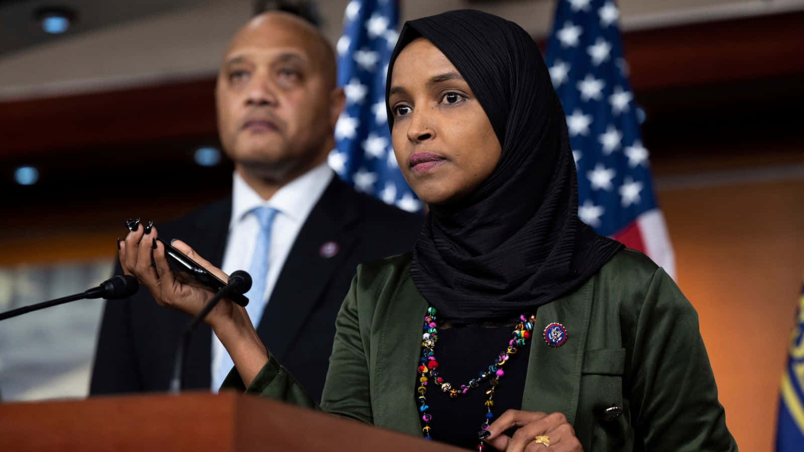 Ilhan Omar Speaking About Something Serious