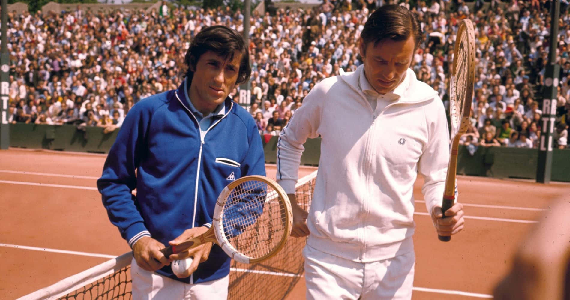 Ilie Năstase Jimmy Connors Men's Doubles Background