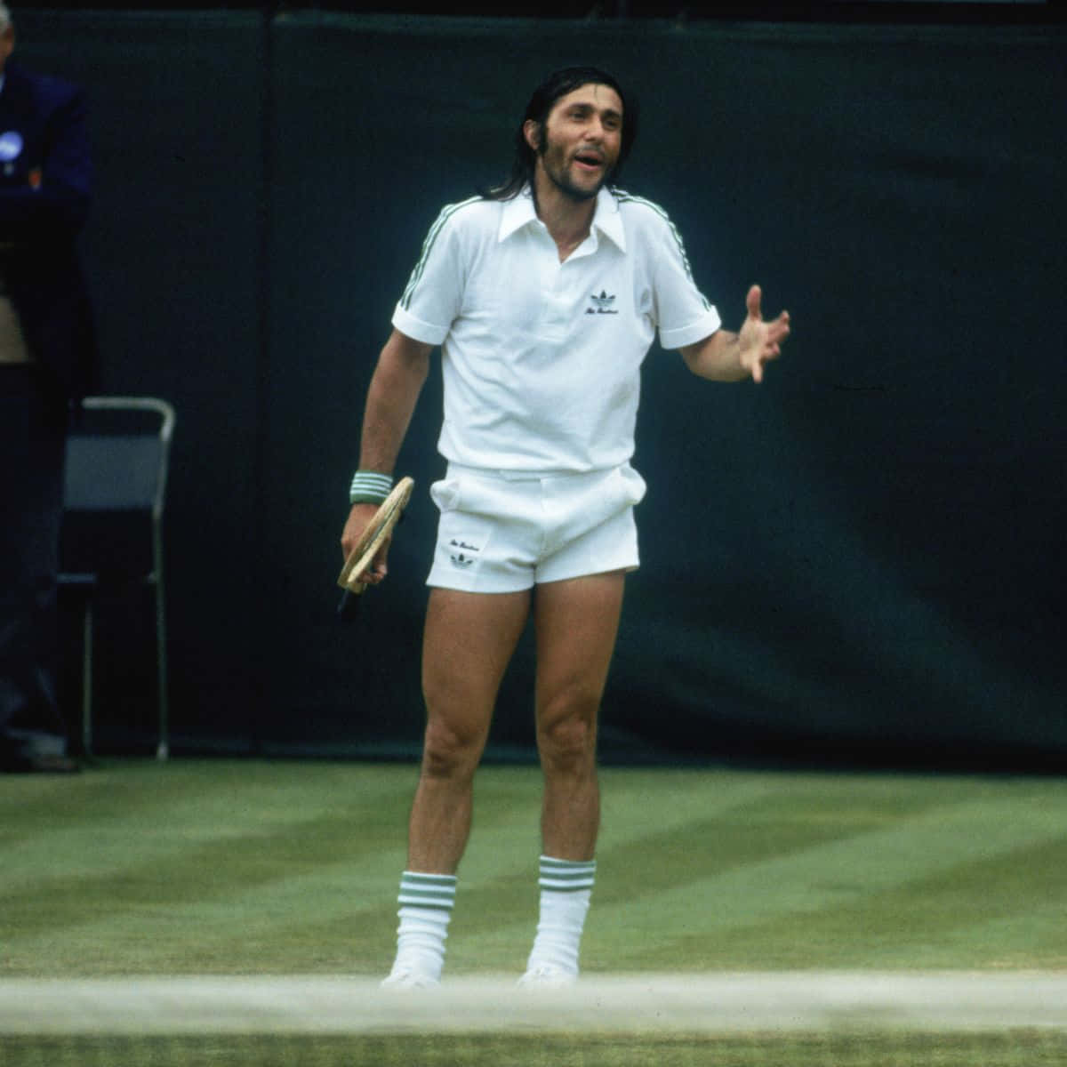 Ilie Năstase Romanian Lawn Tennis Player Background