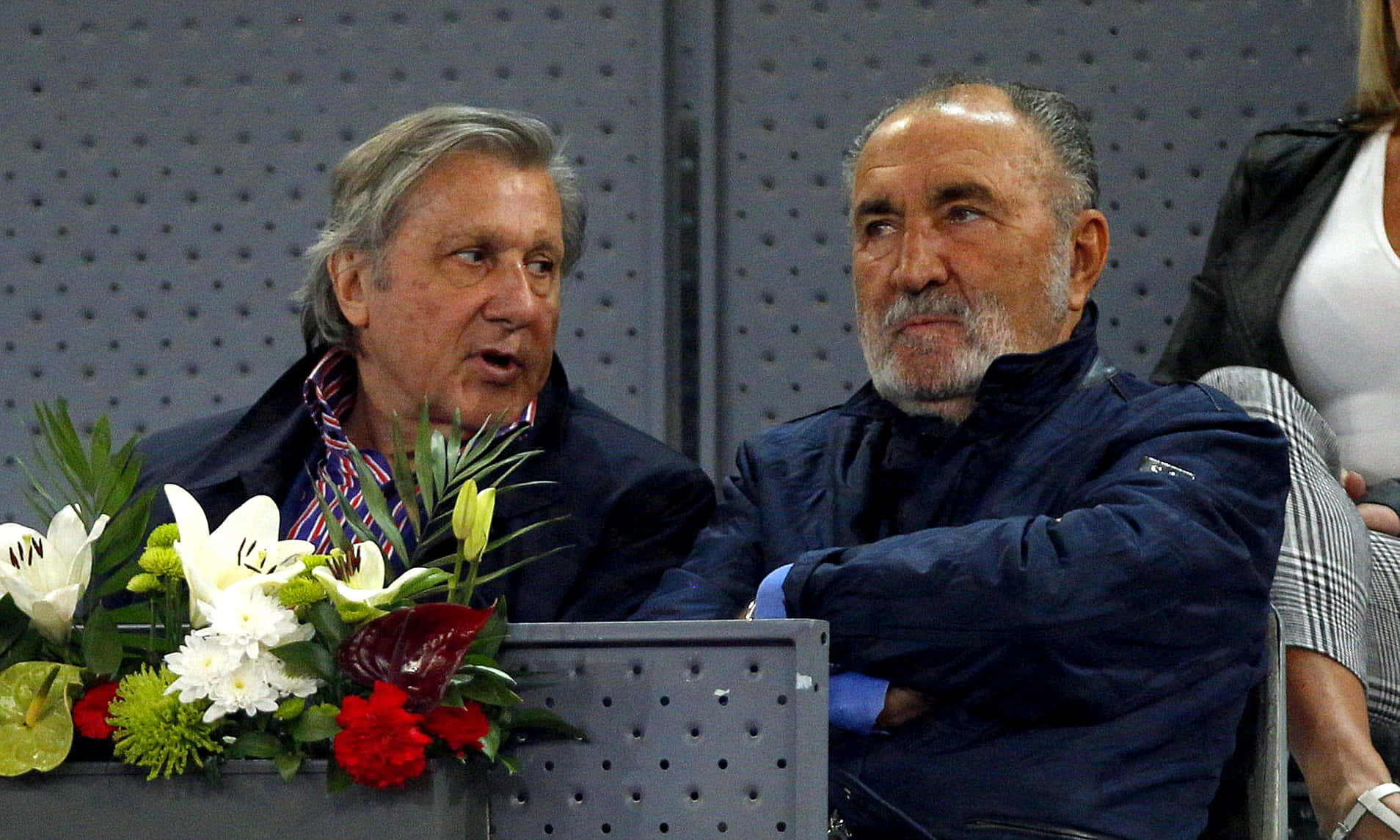 Ilie Năstase Sitting Beside Ion Țiriac