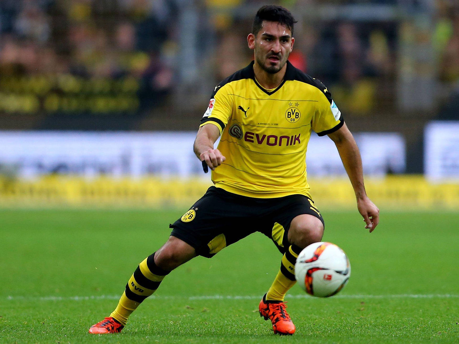 Ilkay Gundogan Chasing A Ball