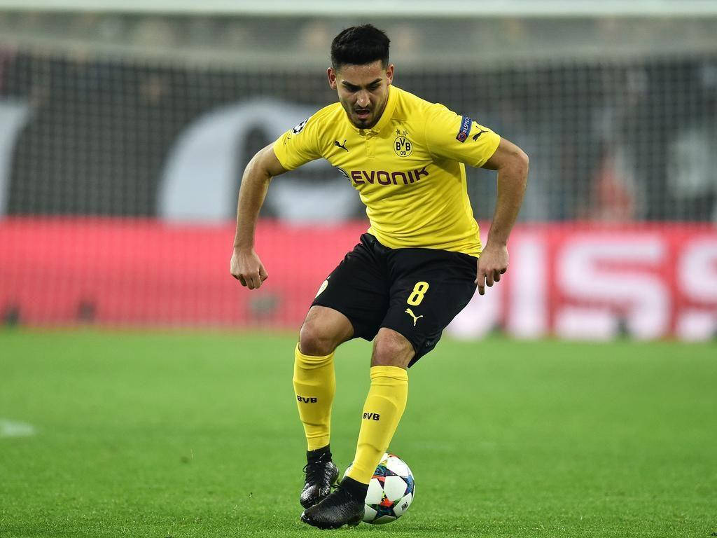 Ilkay Gundogan In Front Of Ball